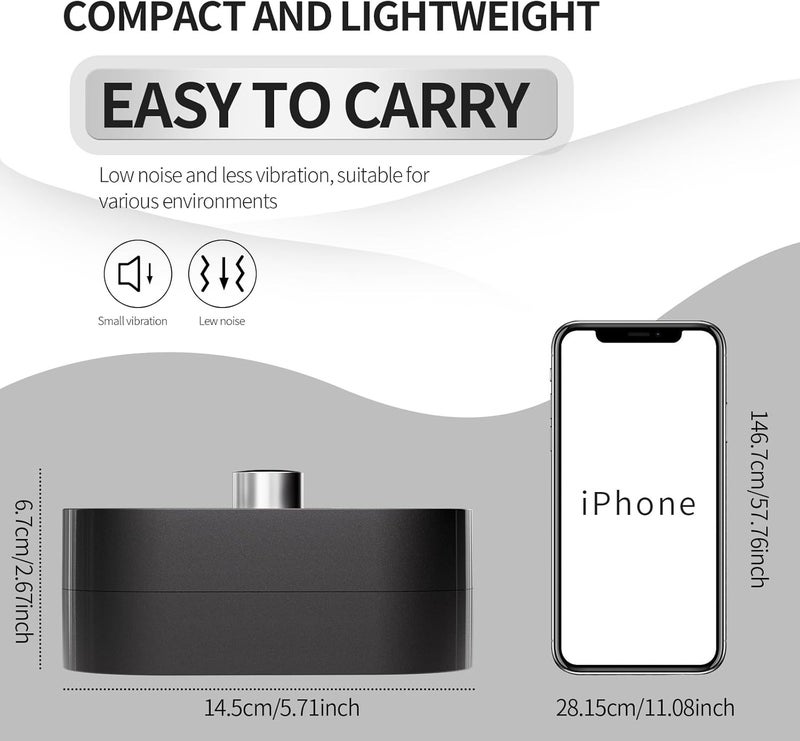 CBVCBV Airbrush Kit 0.3/0.5mm Nozzle/Sets,Kit with Air Compressor High Pressure Air Brush,Nail Airbrush,Ideal for Nails Art,Makeup,T-Shirt Painting,Cake ecorating DIY Model Crafting(Black) - Image 3